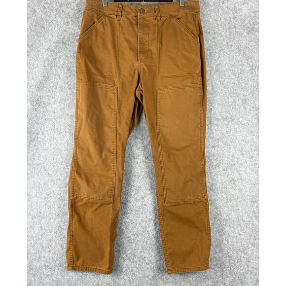 REI Co-Op Pants Womens 14 Trailsmith Double Knee Canvas Workwear Stretch Outdoor - Picture 1 of 15